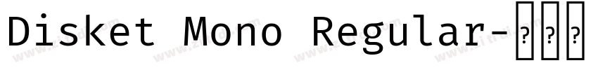 Disket Mono Regular字体转换